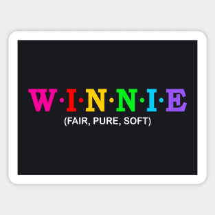 Winnie - Fair, Pure, Soft. Sticker